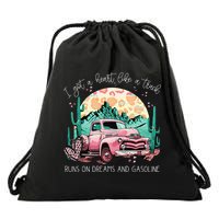 Runs On Dreams And Gasoline I Got A Heart Like A Truck Drawstring Bag