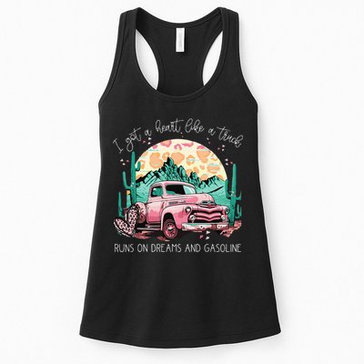 Runs On Dreams And Gasoline I Got A Heart Like A Truck Womens Tank Top