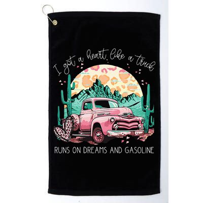 Runs On Dreams And Gasoline I Got A Heart Like A Truck Golf Towel