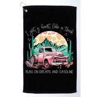 Runs On Dreams And Gasoline I Got A Heart Like A Truck Golf Towel