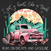 Runs On Dreams And Gasoline I Got A Heart Like A Truck Microfiber Hand Towel