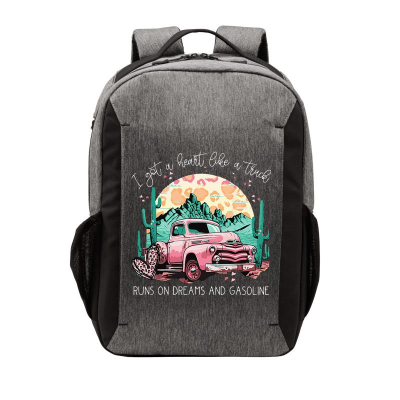 Runs On Dreams And Gasoline I Got A Heart Like A Truck Vector Backpack