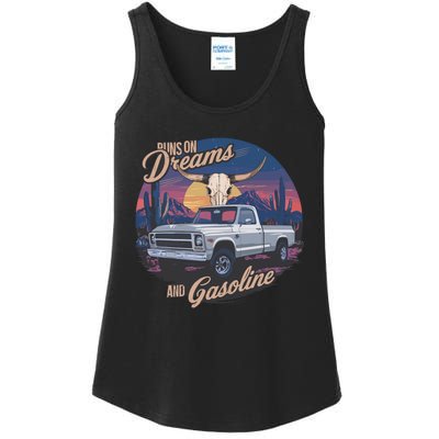 Runs On Dreams And Gasoline Ladies Essential Tank