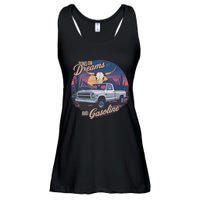 Runs On Dreams And Gasoline Ladies Essential Flowy Tank