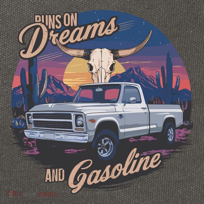 Runs On Dreams And Gasoline Cotton Canvas Backpack