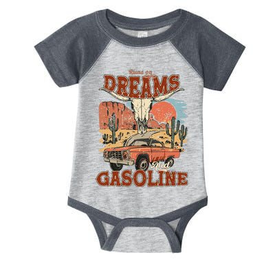 Runs On Dreams And Gasoline I Got A Heart Like A Truck Infant Baby Jersey Bodysuit