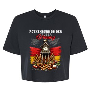 Rothenburg Ob Der Tauber Germany Vacation Travel Souvenir Bella+Canvas Jersey Crop Tee