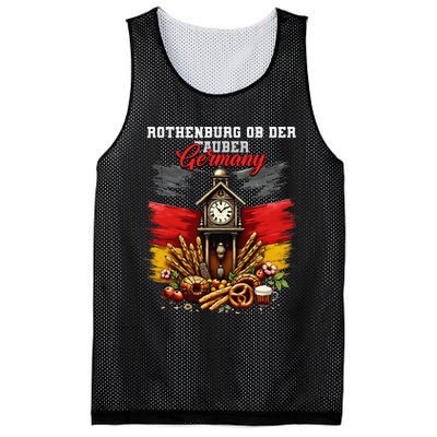 Rothenburg Ob Der Tauber Germany Vacation Travel Souvenir Mesh Reversible Basketball Jersey Tank