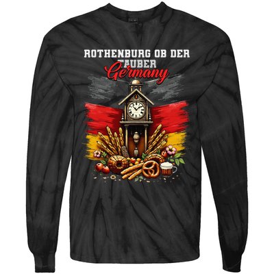 Rothenburg Ob Der Tauber Germany Vacation Travel Souvenir Tie-Dye Long Sleeve Shirt