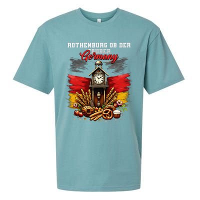 Rothenburg Ob Der Tauber Germany Vacation Travel Souvenir Sueded Cloud Jersey T-Shirt