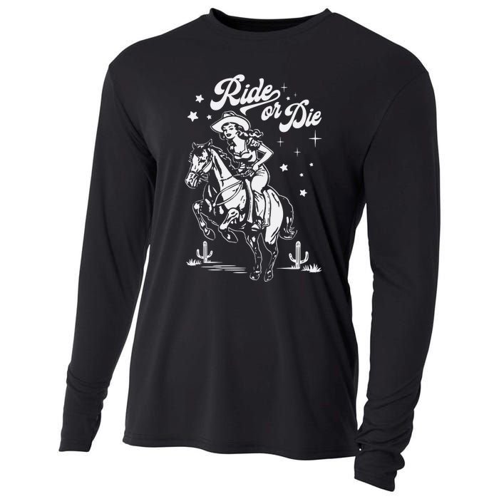 Ride Or Die Cowboy Cooling Performance Long Sleeve Crew