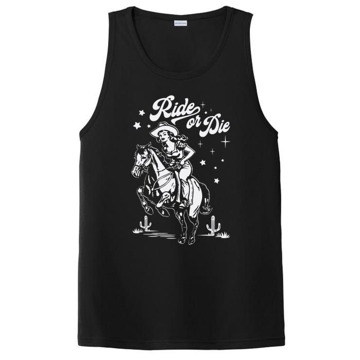 Ride Or Die Cowboy PosiCharge Competitor Tank