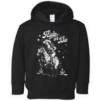 Ride Or Die Cowboy Toddler Hoodie