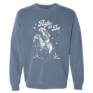 Ride Or Die Cowboy Garment-Dyed Sweatshirt