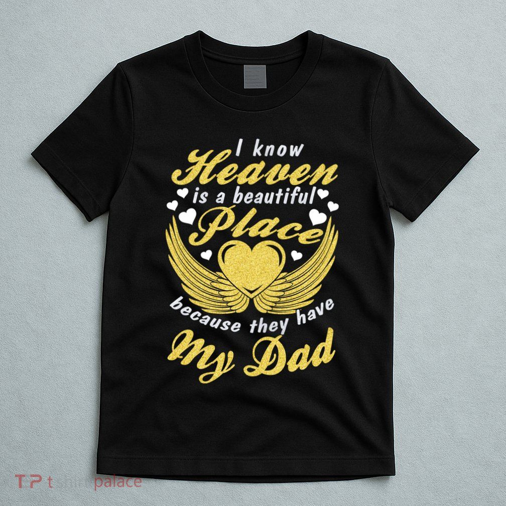 Remembrance Of Dad Memory Of My Father In Heaven Angel Wings T-Shirt