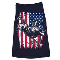 Rodeo Bull Rider American Flag Doggie Tank