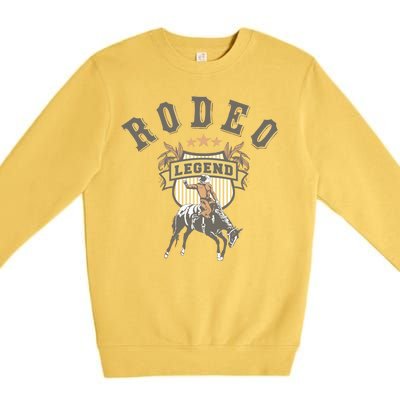 Rodeo Legend Vintage Premium Crewneck Sweatshirt