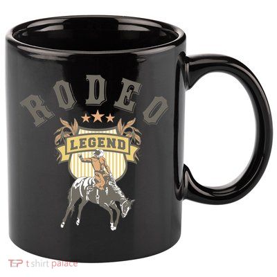Rodeo Legend Vintage 11oz C Handle Ceramic Mug