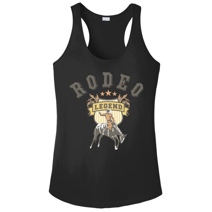 Rodeo Legend Vintage Ladies PosiCharge Competitor Racerback Tank