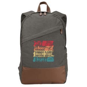 Restore Our Earth Eat Sleep Save The Planet Repeat Cute Gift Cotton Canvas Backpack