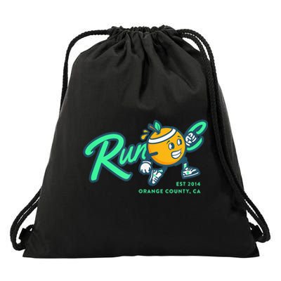 Run Oc Est 2024 Ca 10 Yeas Anniversary Drawstring Bag