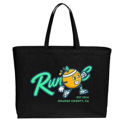 Run Oc Est 2024 Ca 10 Yeas Anniversary Cotton Canvas Jumbo Tote