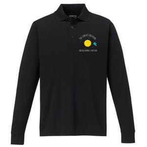 Rotation of Earth Makes My Day Science Teacher Earth Day Performance Long Sleeve Polo