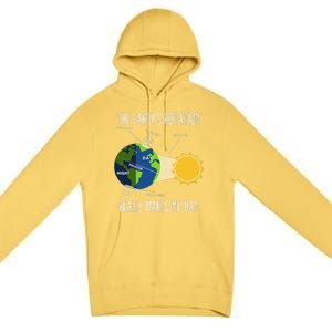 Rotation Of Earth Makes My Day Science Teachers Earth Day Premium Pullover Hoodie