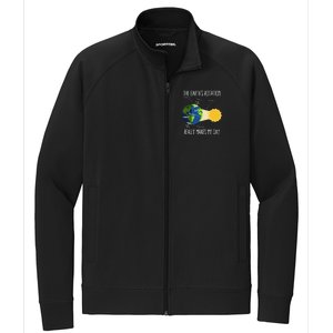 Rotation Of Earth Makes My Day Science Teachers Earth Day Stretch Full-Zip Cadet Jacket