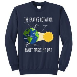 Rotation Of Earth Makes My Day Science Teachers Earth Day Sweatshirt