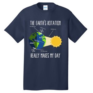 Rotation Of Earth Makes My Day Science Teachers Earth Day Tall T-Shirt