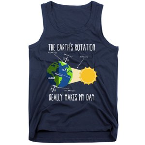 Rotation Of Earth Makes My Day Science Teachers Earth Day Tank Top