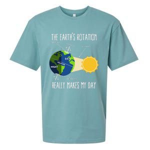 Rotation Of Earth Makes My Day Science Teachers Earth Day Sueded Cloud Jersey T-Shirt