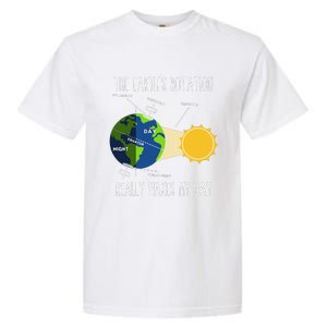 Rotation Of Earth Makes My Day Science Teachers Earth Day Garment-Dyed Heavyweight T-Shirt