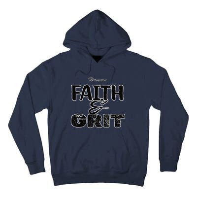 Runs On Faith And Grit Tall Hoodie