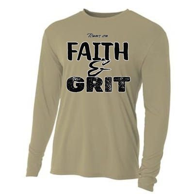 Runs On Faith And Grit Cooling Performance Long Sleeve Crew