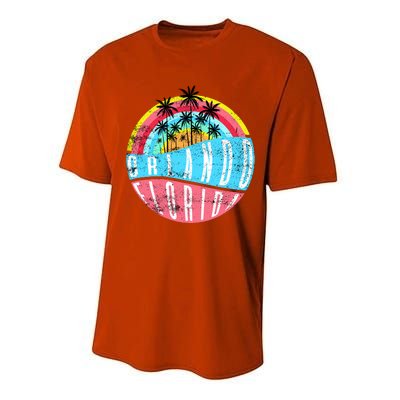 Retro Orlando Florida Icon Performance Sprint T-Shirt