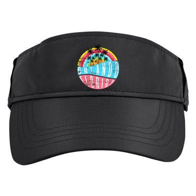 Retro Orlando Florida Icon Adult Drive Performance Visor