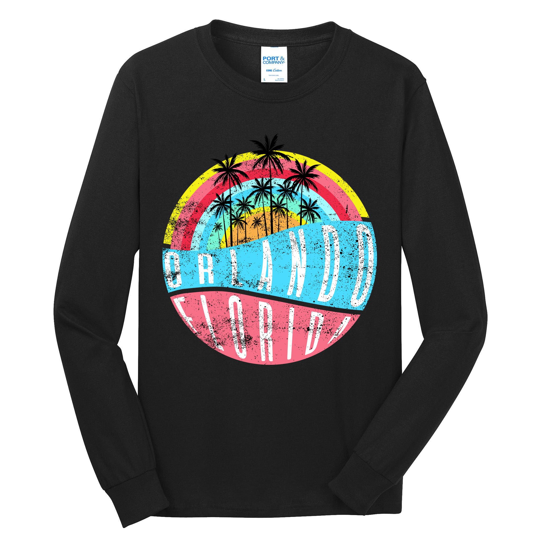 Retro Orlando Florida Icon Tall Long Sleeve T-Shirt