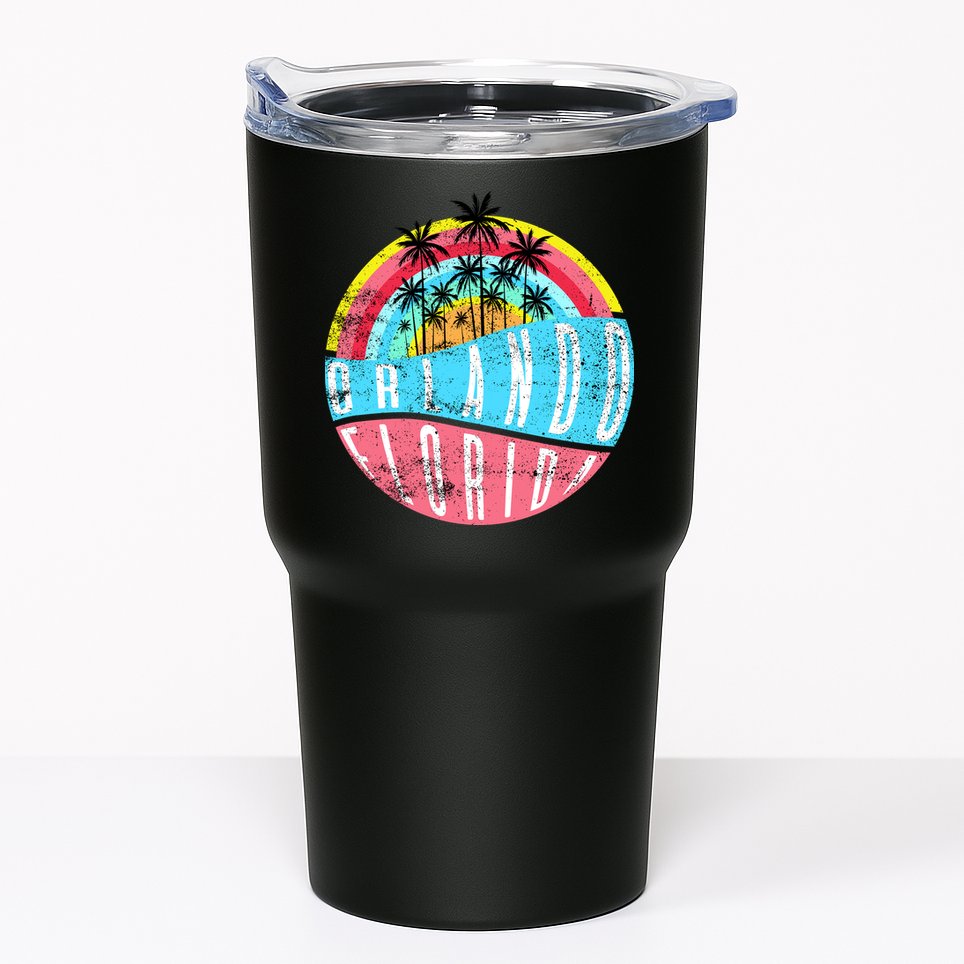 Retro Orlando Florida Icon Tumbler