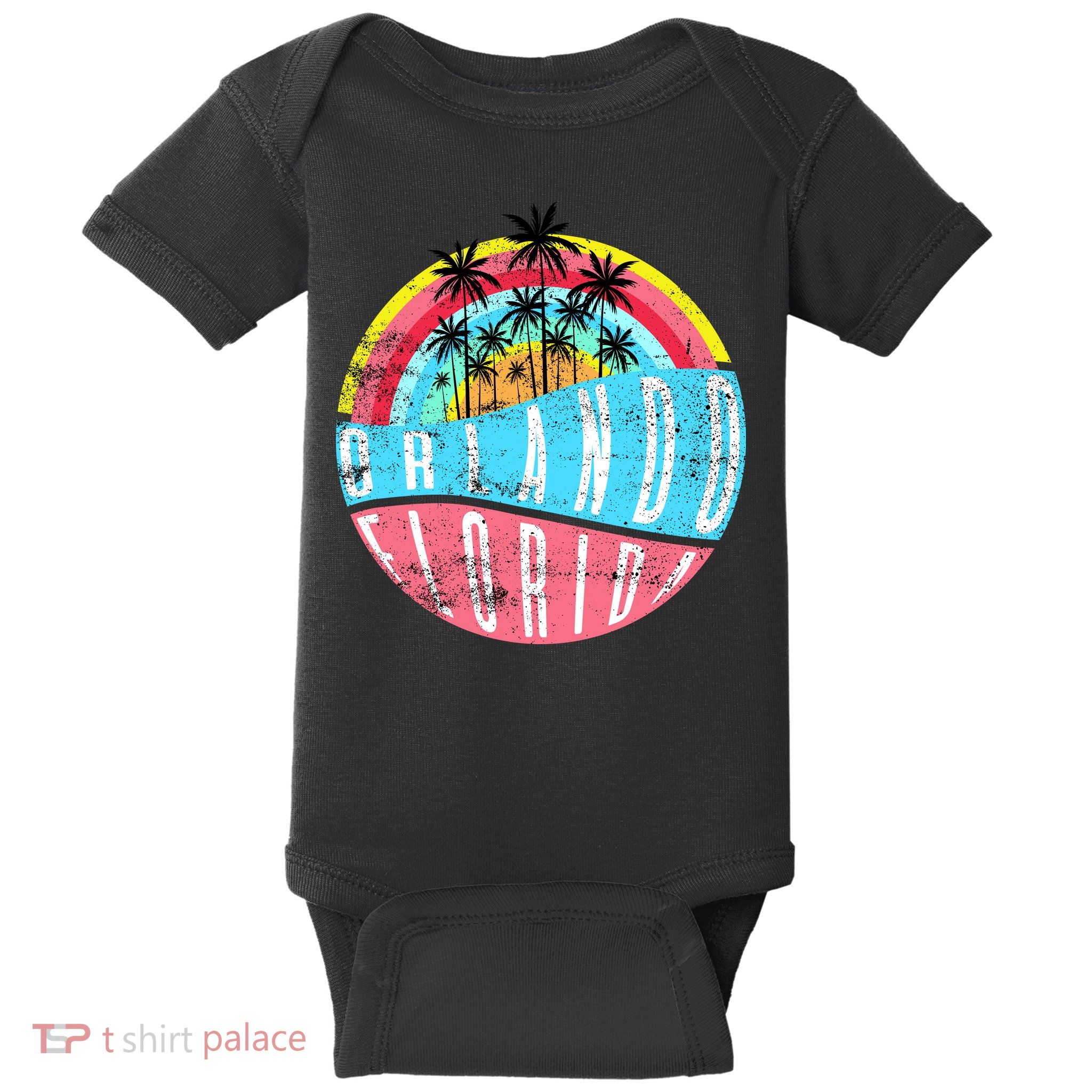 Retro Orlando Florida Icon Baby Bodysuit