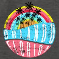 Retro Orlando Florida Icon Vector Backpack