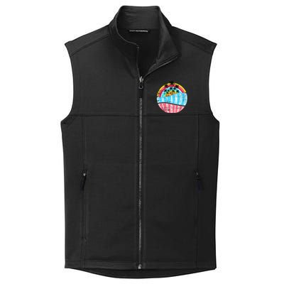 Retro Orlando Florida Icon Collective Smooth Fleece Vest