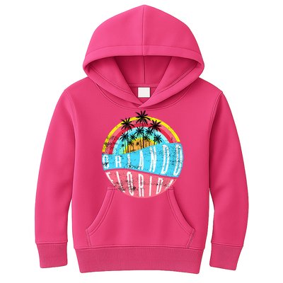 Retro Orlando Florida Icon Kids Hoodie