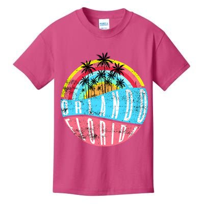 Retro Orlando Florida Icon Kids T-Shirt