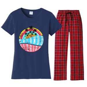 Retro Orlando Florida Icon Women's Flannel Pajama Set