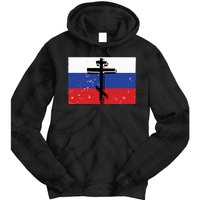 Russian Orthodox Flag Cross Gift Tie Dye Hoodie