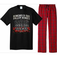 Remember Our Fallen Heroes Red Poppy Soldier Pajama Set