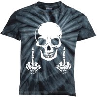 Rude Offensive Finger Kids Tie-Dye T-Shirt