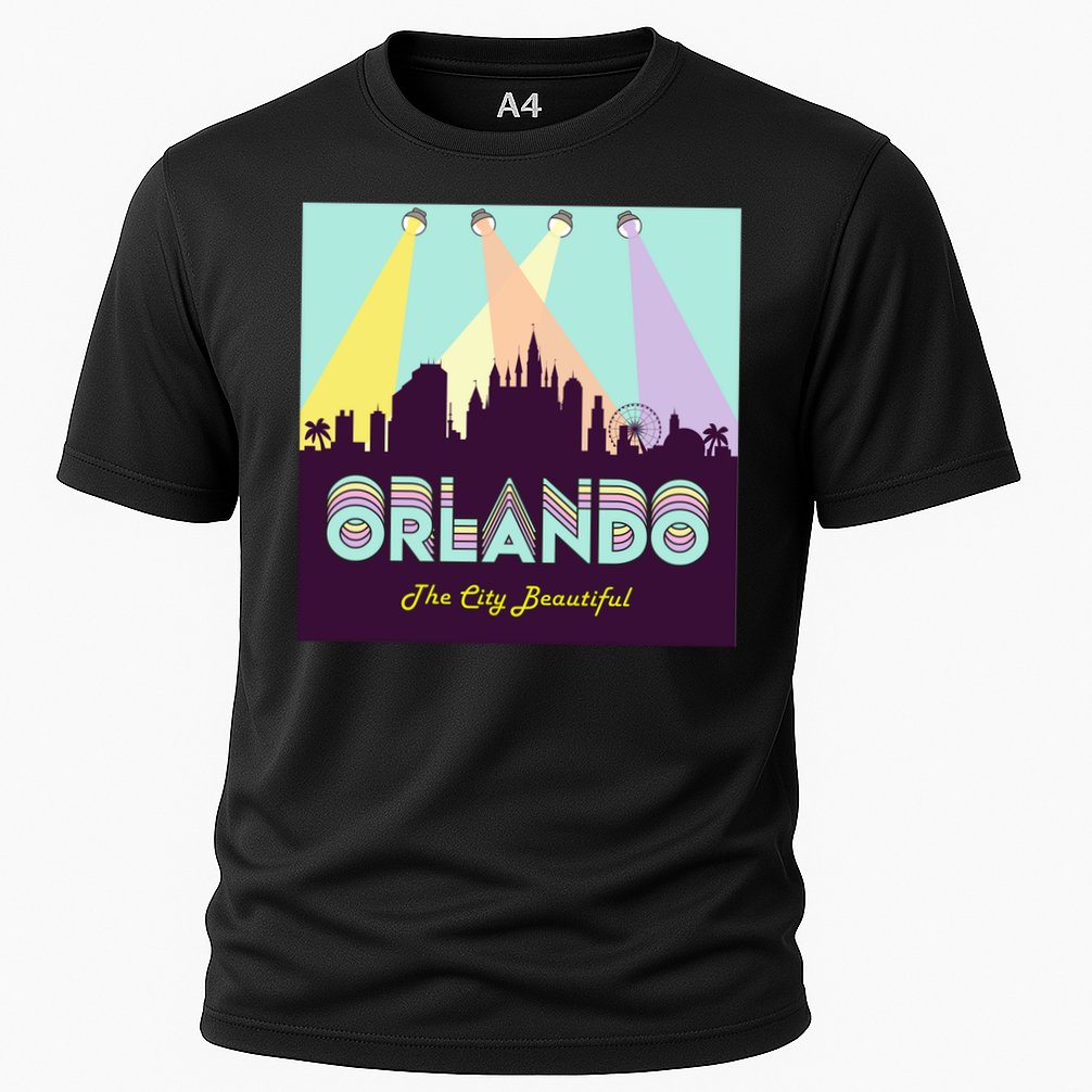 Retro Orlando Florida Cooling Performance Crew T-Shirt